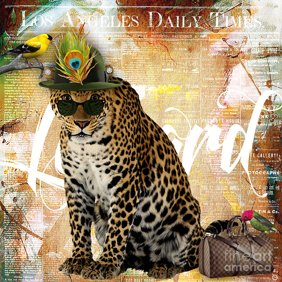Leopard Mixed Media - Leopard Collection #4 by Marvin Blaine