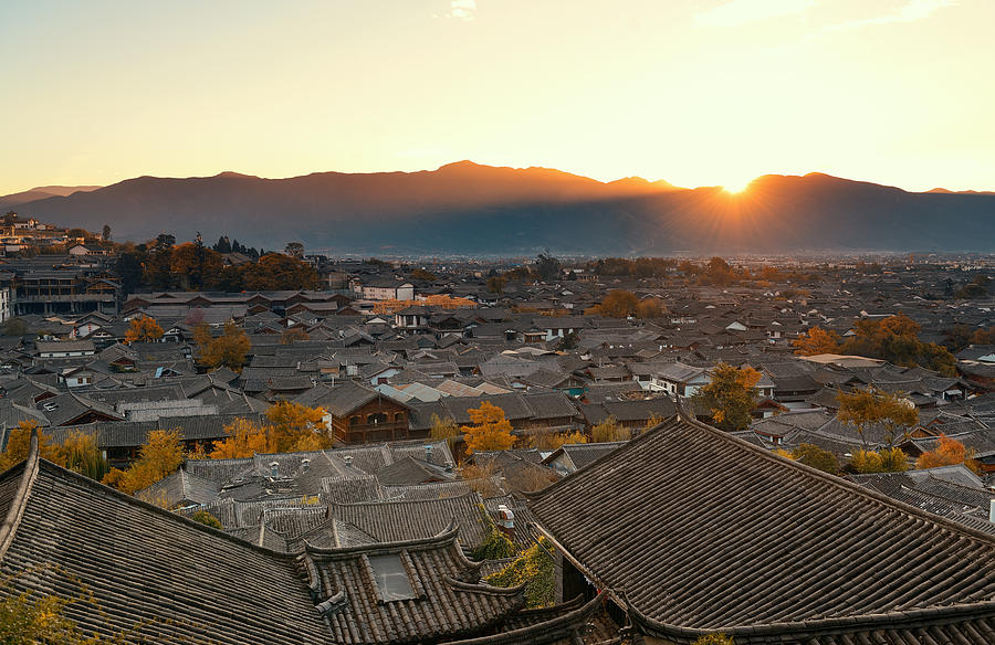 Lijiang old buildings #4 Photograph by Songquan Deng