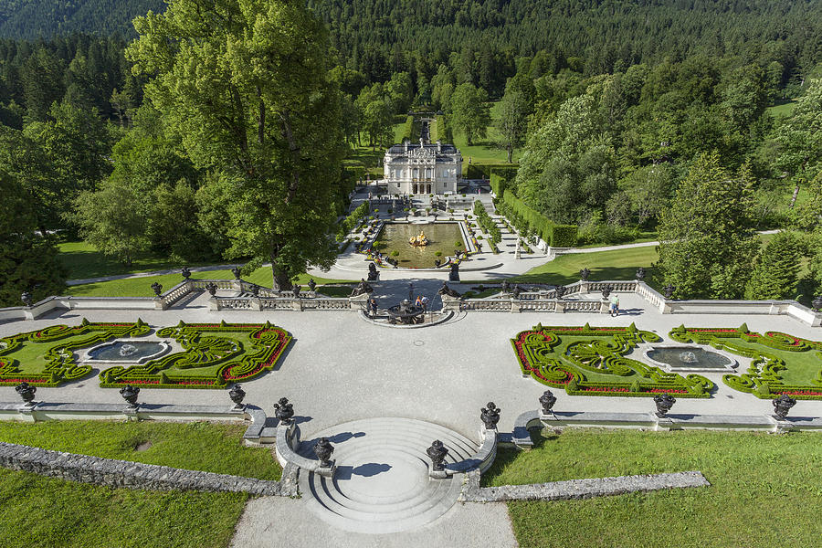 Castle Photograph - Linderhof and royal garden #5 by Radka Linkova
