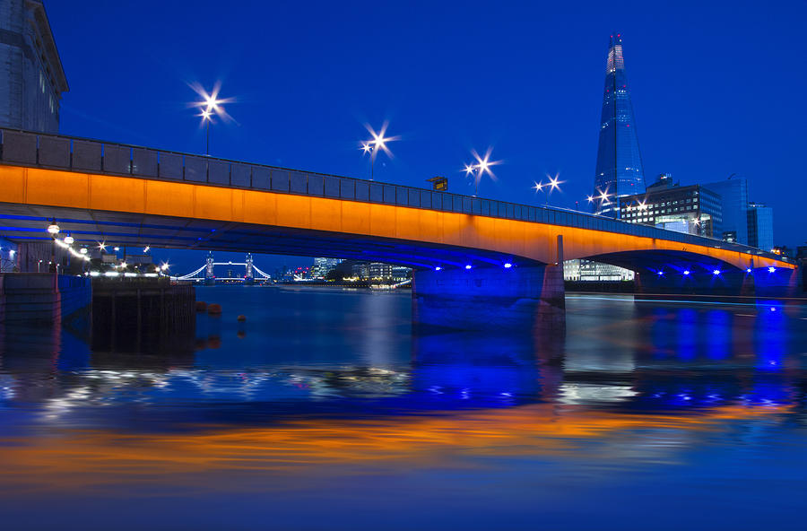 London Bridge Shard HDR #4 Photograph by David French
