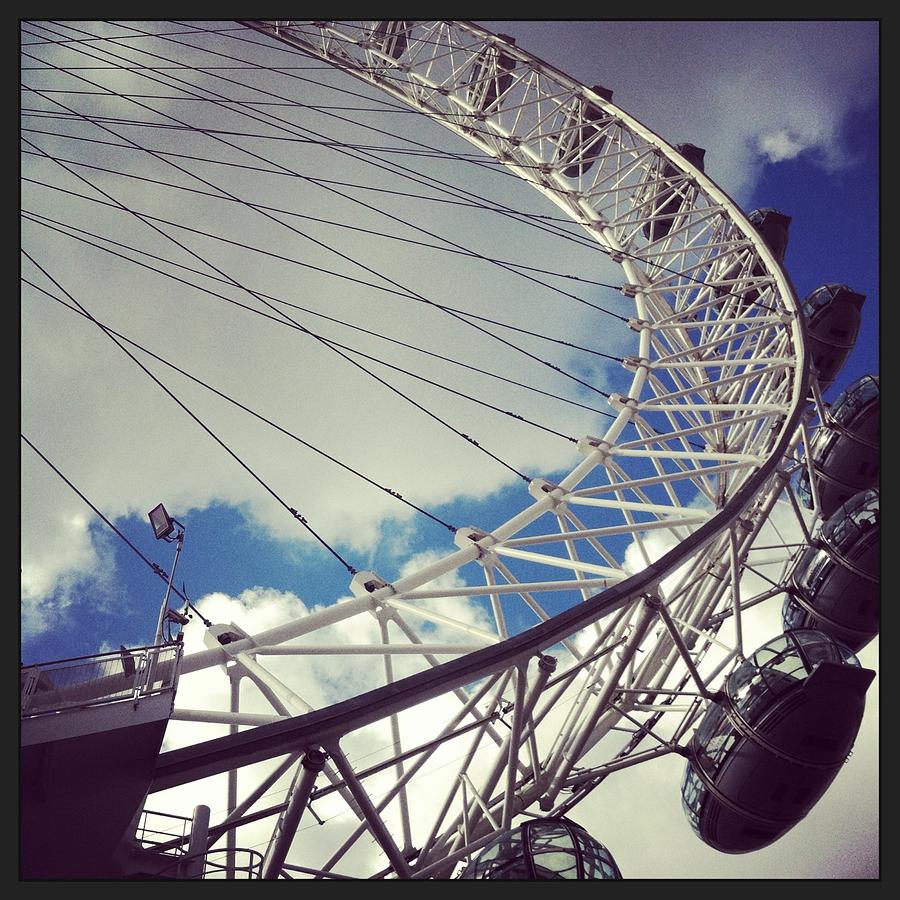 London Photograph - London Eye #4 by David  Simmons 
