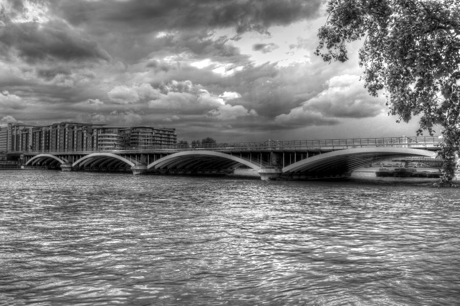 London Thames Bridges BW #4 Photograph by David French