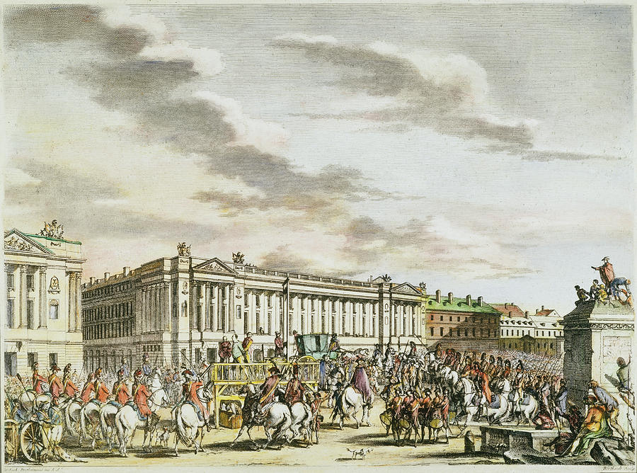 Louis Xvi Execution, 1793 #4 Painting by Granger