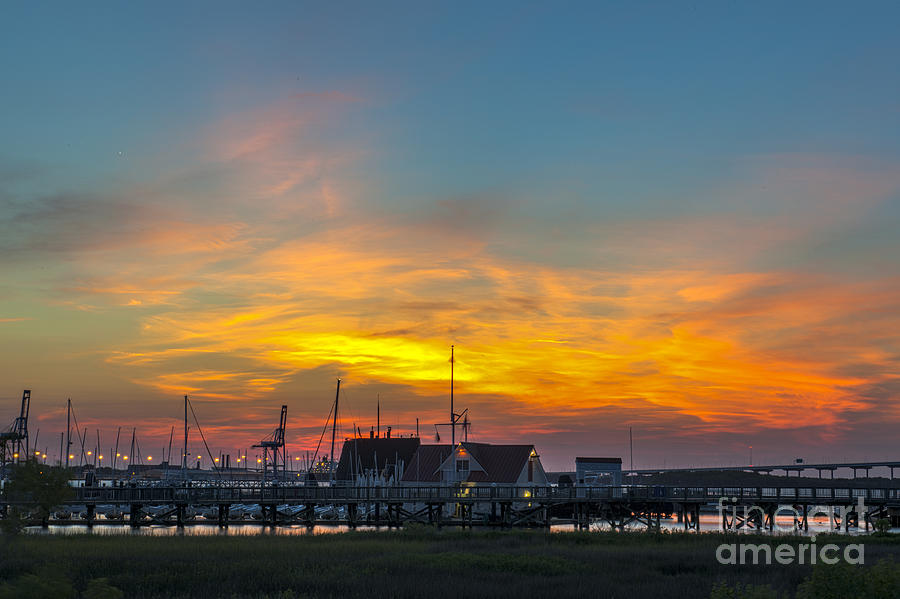 Harbor Lowcountry Sunset Photograph