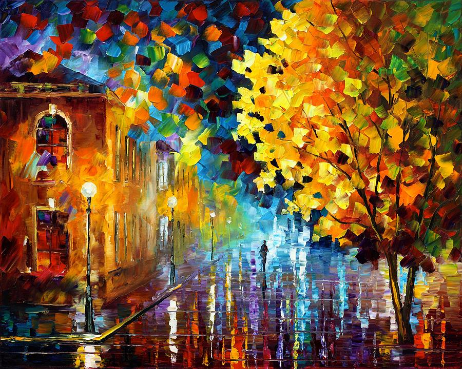 Magic Rain Painting by Leonid Afremov