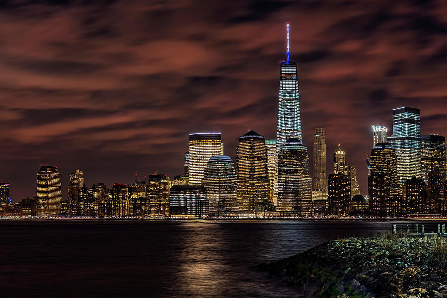 Manhattan Skyline At Twilight, Liberty #4 Photograph by F. M. Kearney