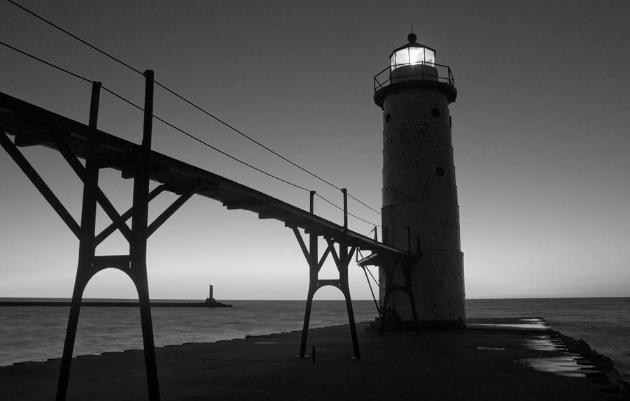 Sunset Photograph - Manistee Lighthouse #4 by Twenty Two North Photography