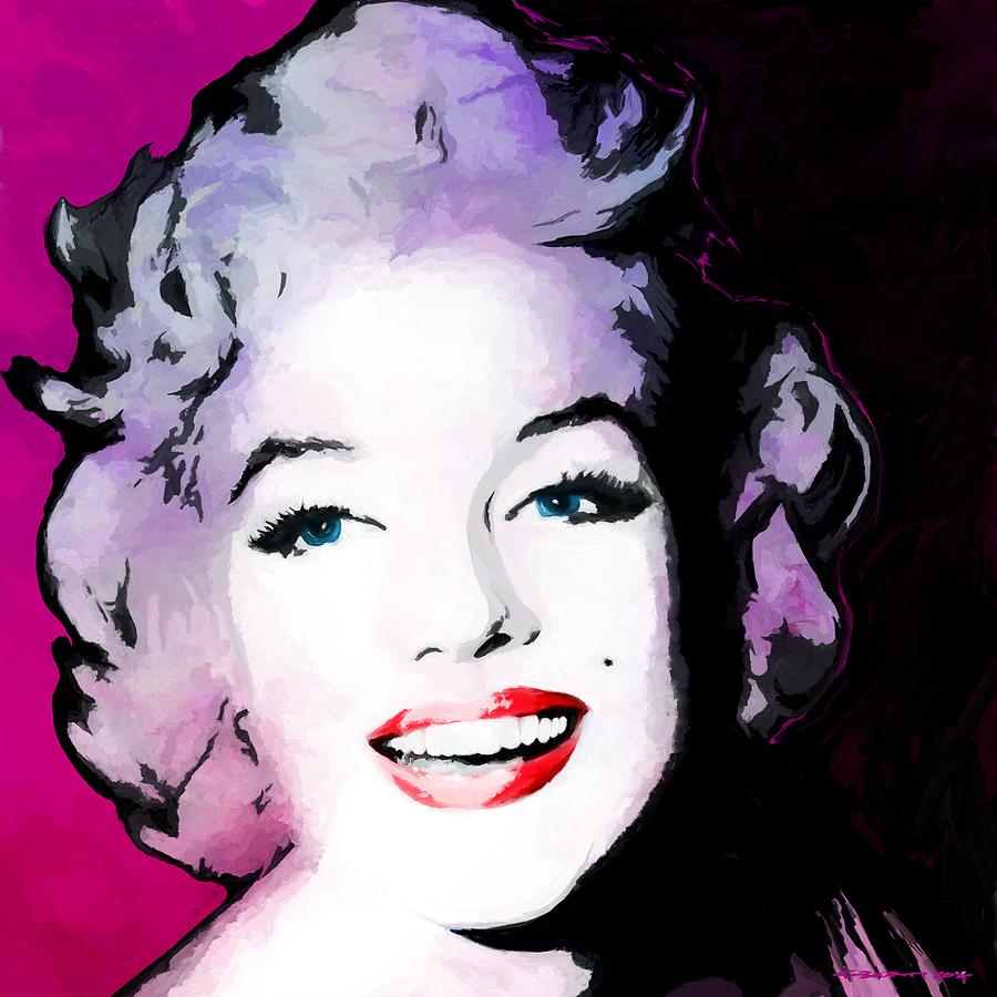 Marilyn Monroe Digital Art - Marilyn Monroe Large Size Portrait #4 by Gabriel T Toro