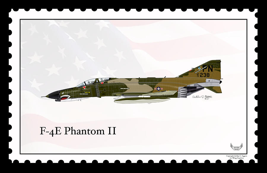 McDonnell Douglas F-4E Phantom II #4 Digital Art by Arthur Eggers