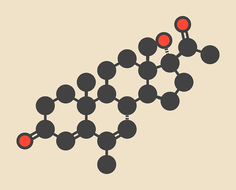 Steroidal Photograph - Megestrol Molecule #4 by Molekuul