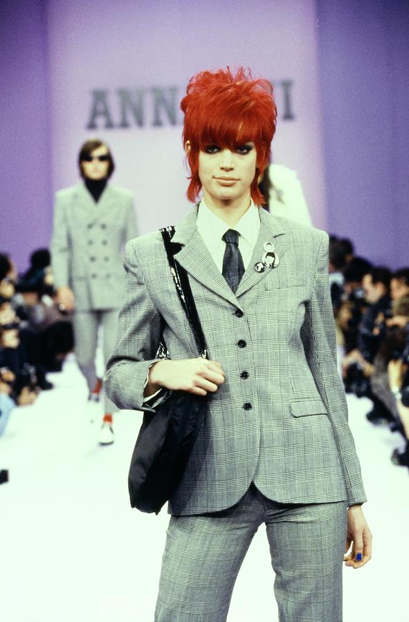 Model On A Runway For Anna Sui #4 Photograph by Guy Marineau