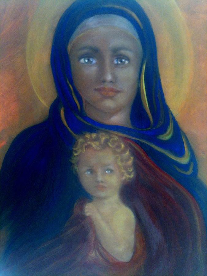 Mother and Child #3 Painting by Suzanne Reynolds