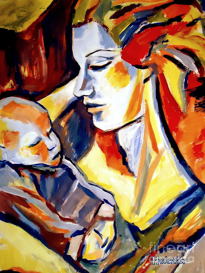 Motherhood III Painting by Helena Wierzbicki