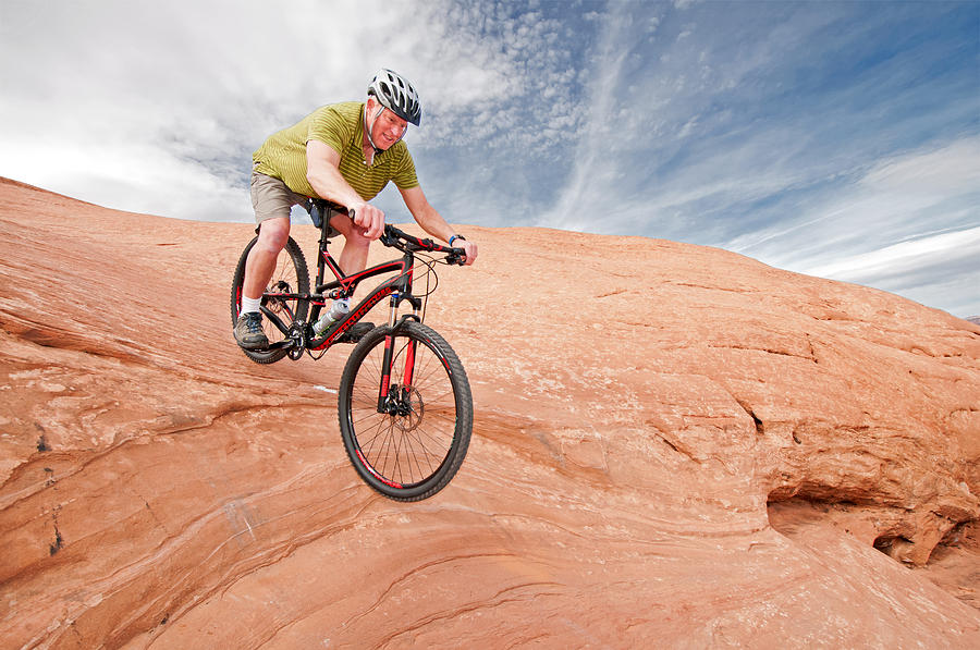 Nature Photograph - Mountain Bike Moab #4 by Elijah Weber