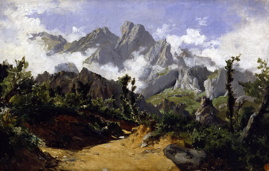 Mountain Landscape #4 Painting by Carlos de Haes