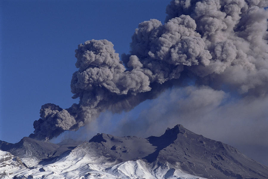 Mt Ruapehu 1996 Eruption New Zealand #4 Photograph by Tui De Roy