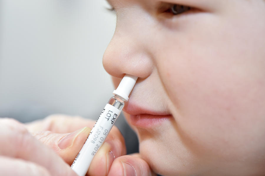 Nasal Spray Seasonal Flu Vaccine Photograph By Dr P. Marazzi/science ...