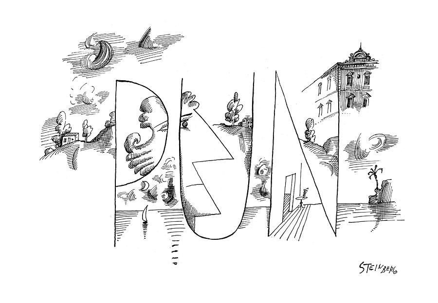 New Yorker August 20th, 1960 #4 Drawing by Saul Steinberg New Yorker August 20th, 1960 #4 Drawing by Saul Steinberg