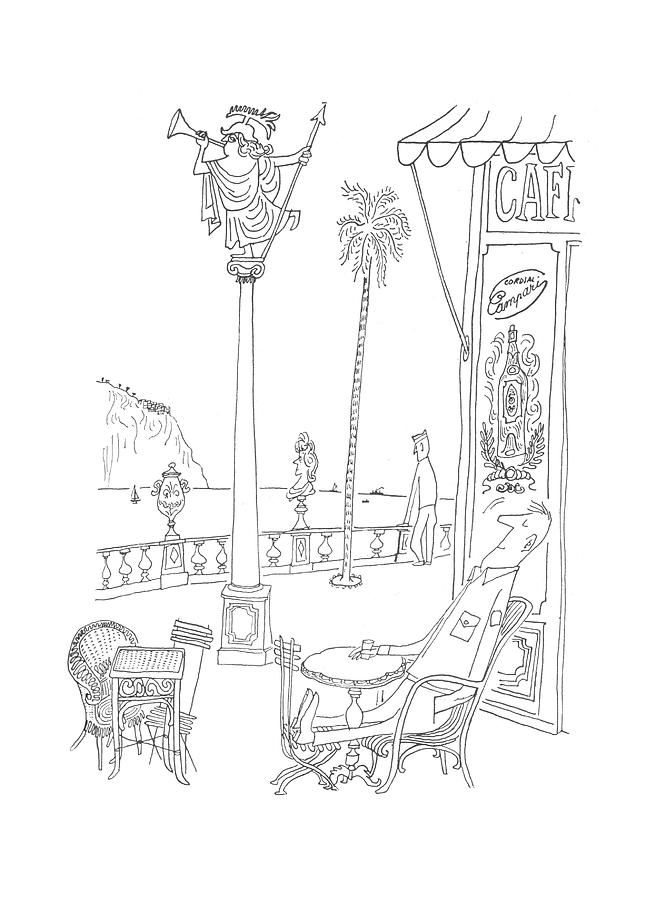 New Yorker July 29th, 1944 #4 Drawing by Saul Steinberg