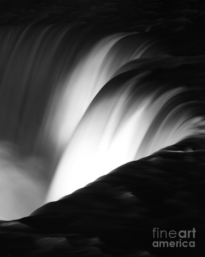 Black And White Photograph - Niagara Falls New York in Black and White #4 by ELITE IMAGE photography By Chad McDermott