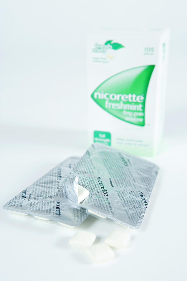Nicorette Nicotine Gum #4 Photograph by Gustoimages/science Photo Library