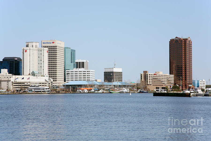 Norfolk Virginia Skyline Photograph by Bill Cobb | Fine Art America