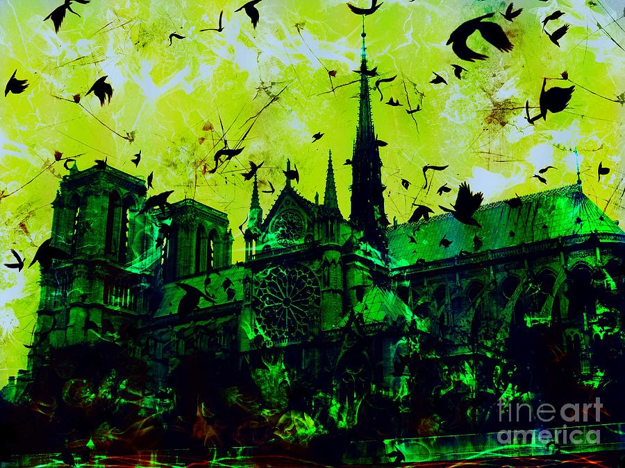 Notre Dame de Paris #4 Digital Art by Marina McLain