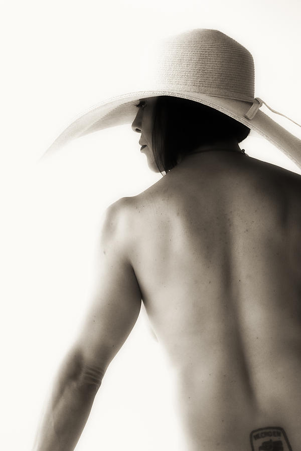 Nude Photograph - Nude with hat #4 by Hugh Smith