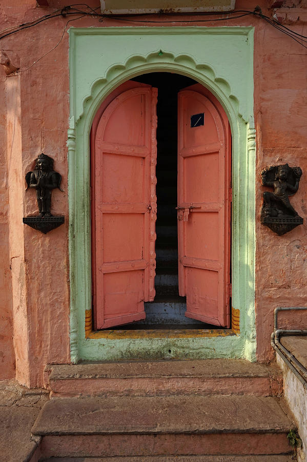 Old Doors India, Varanasi #4 Photograph by Stereostok