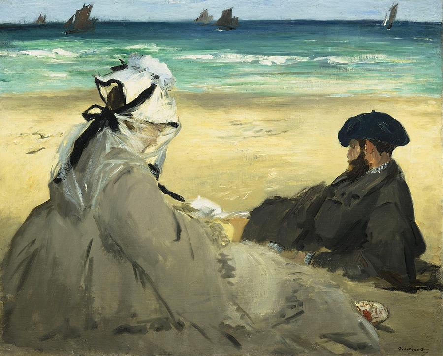 Edouard Manet Painting - On the Beach #4 by Edouard Manet