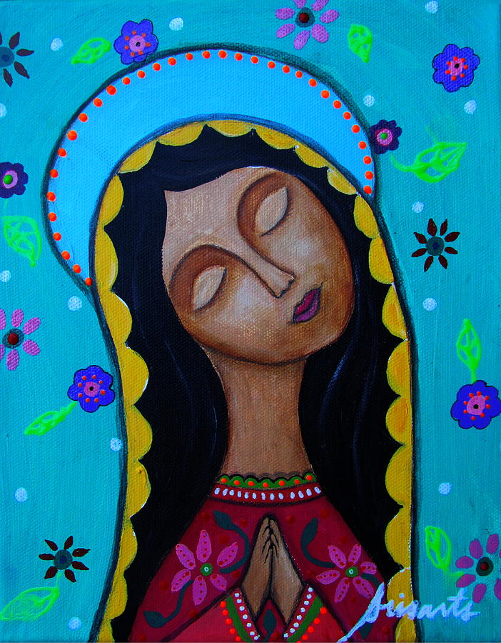 Flower Painting - Our Lady Of Guadalupe #4 by Pristine Cartera Turkus