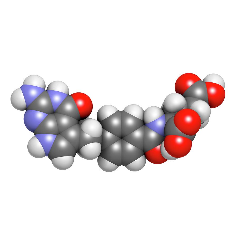 Pemetrexed Lung Cancer Drug Molecule #4 Photograph by Molekuul