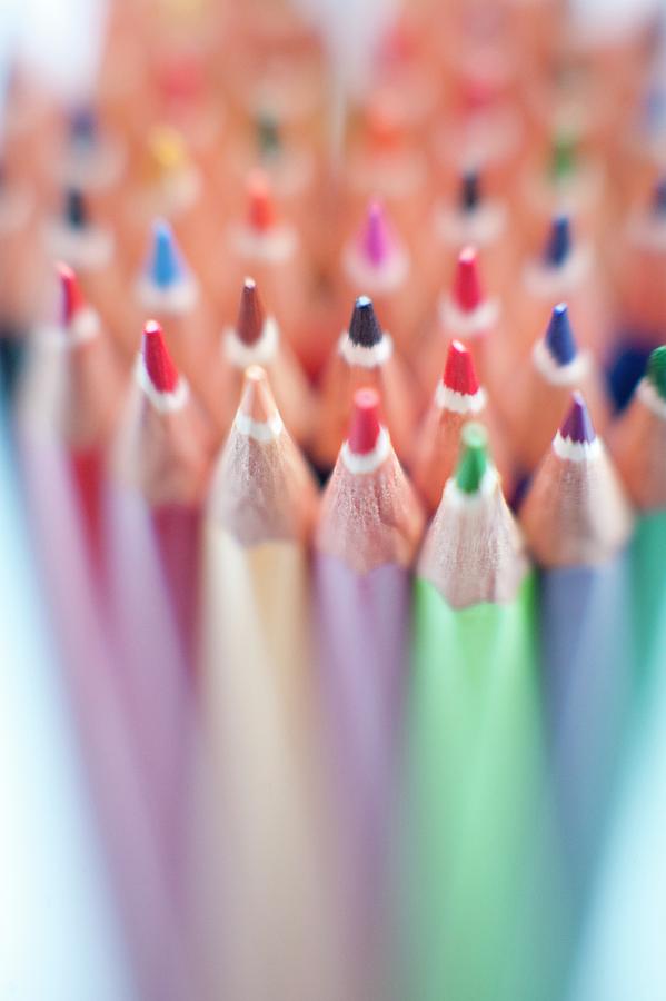Crayon Photograph - Pencils #4 by Ian Hooton/science Photo Library