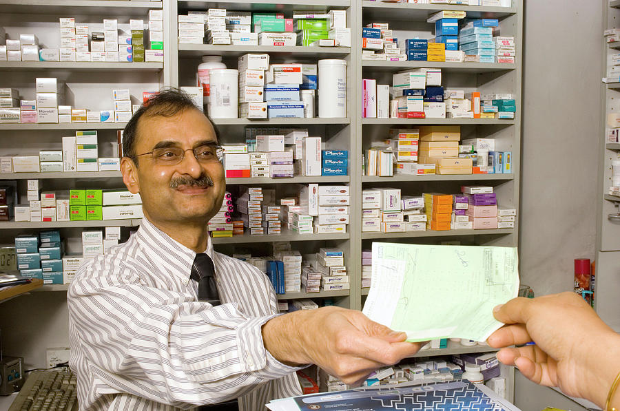Prescription Photograph - Pharmacist #4 by Mark Thomas/science Photo Library