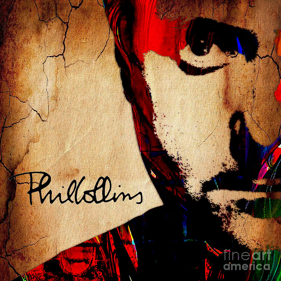 Phil Collins Mixed Media - Phil Collins Collection #4 by Marvin Blaine