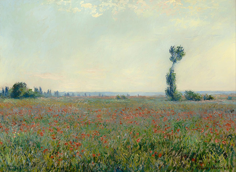 Poppy Field #17 Painting by Claude Monet