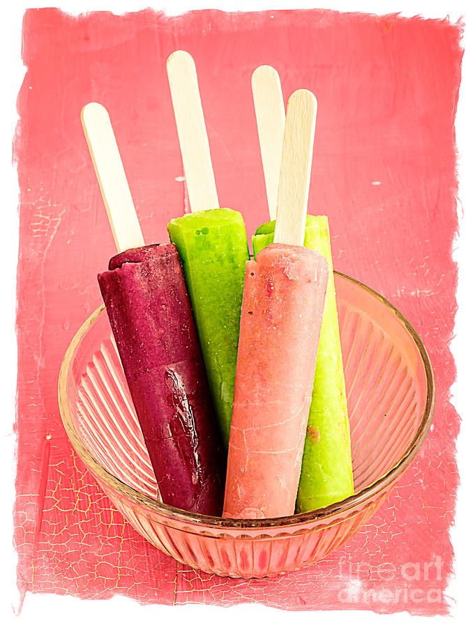 Lime Photograph - Popsicles Ice Cream Frozen Treat #4 by Edward Fielding