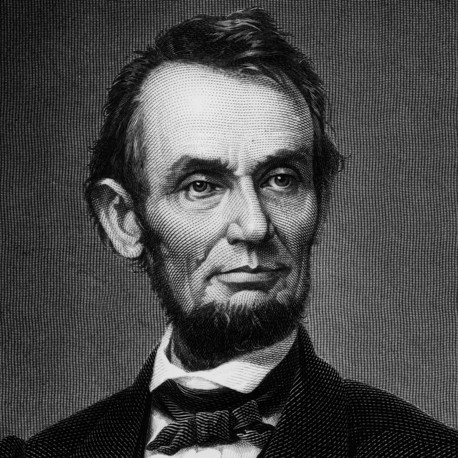 Black Coat Painting - President Abraham Lincoln #1 by MotionAge Designs