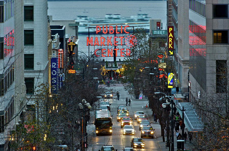 Public Market Center in Seattle #4 Photograph by Hisao Mogi