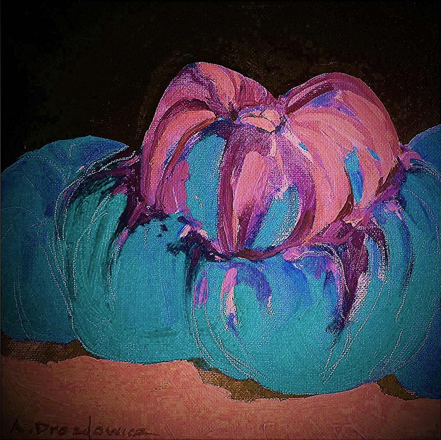 Pumpkin Painting by Andrew Drozdowicz