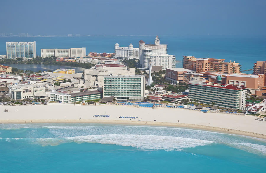 Punta Cancun Hotel District, Cancun Photograph by Victor Elias - Fine ...