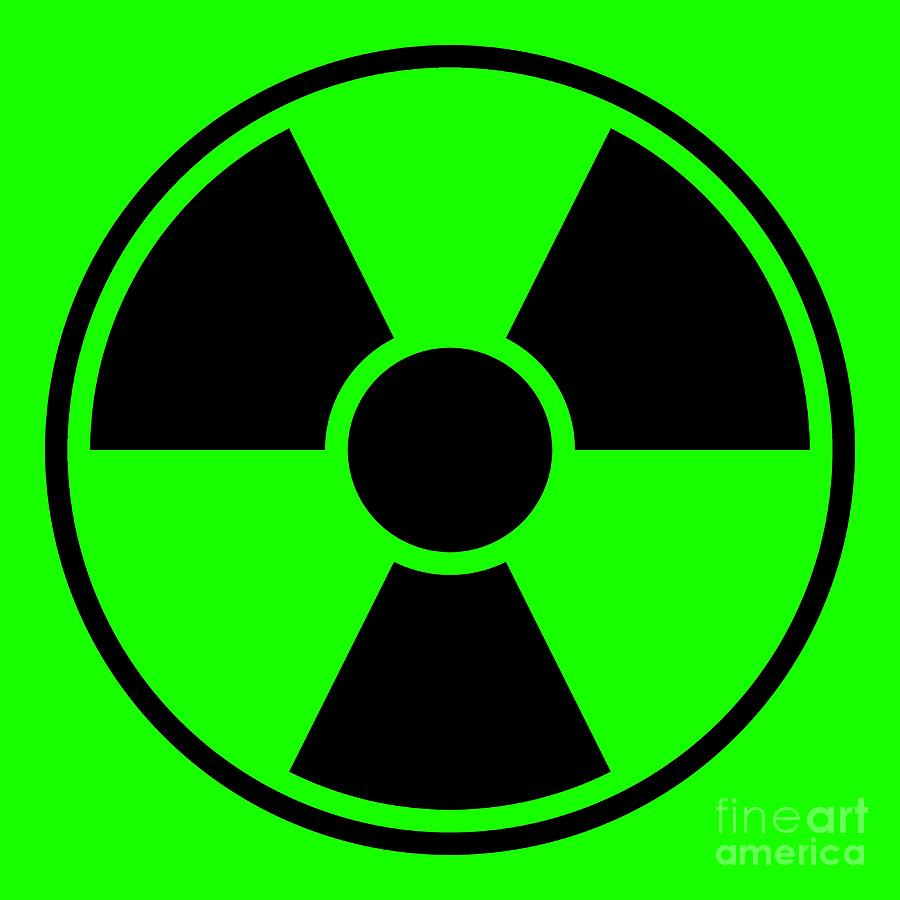 Radiation Warning Sign Digital Art