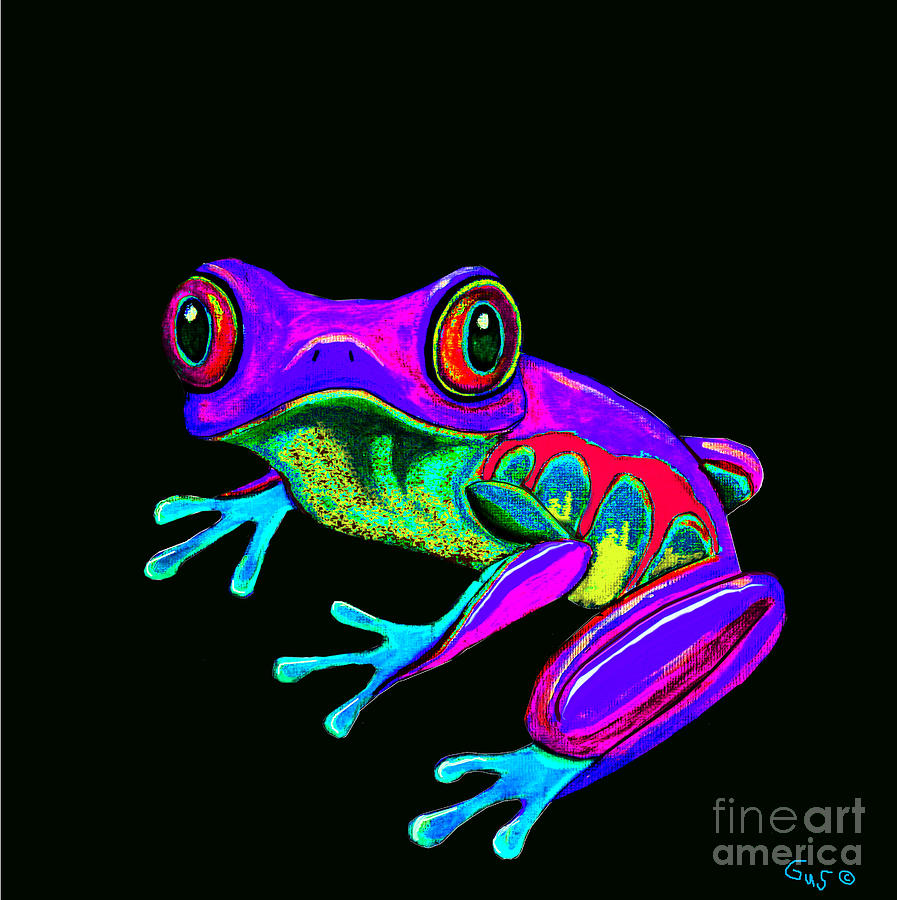 rainbow tree frog