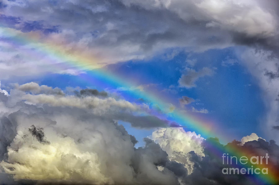 Rainbow in Clouds #5 Photograph by Thomas R Fletcher