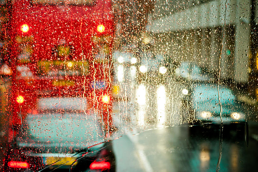 Rainy day in London #4 Photograph by Raimond Klavins