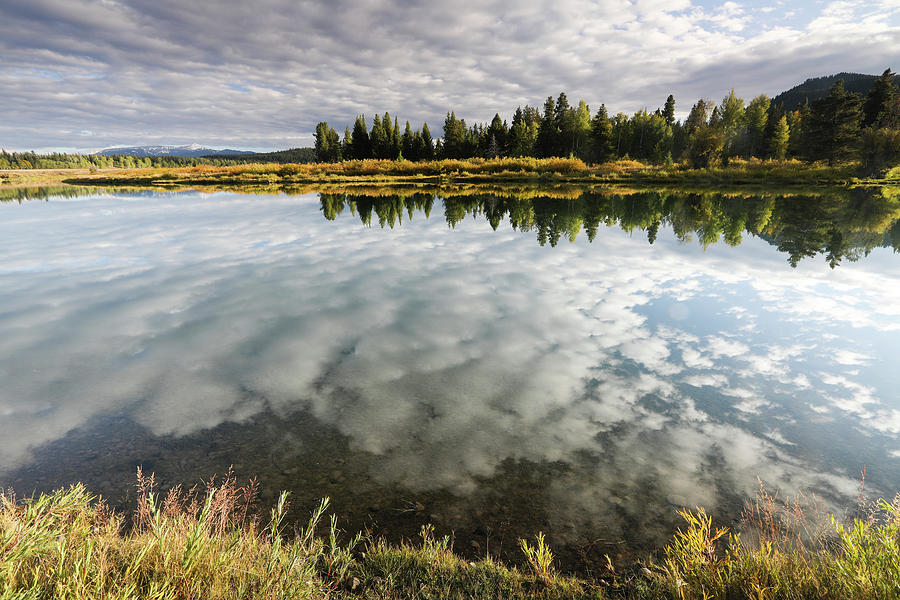 Reflection Of Clouds On Water, Teton #4 Photograph by Panoramic Images