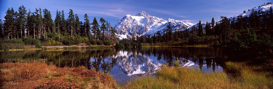 North Cascades National Park Photograph - Reflection Of Mountains In A Lake, Mt #4 by Panoramic Images