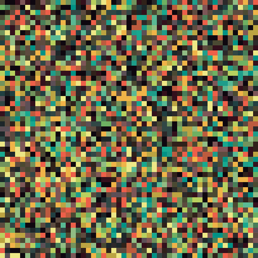 Retro Pixel Art #4 Digital Art by Mike Taylor