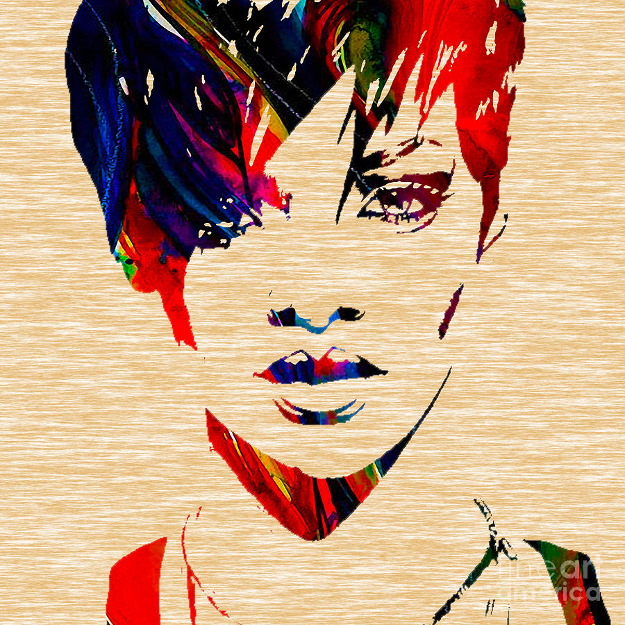 Rihanna Mixed Media - Rhianna #4 by Marvin Blaine