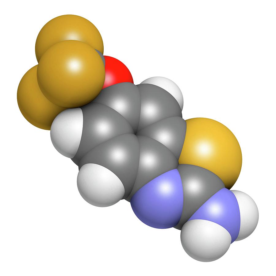 Riluzole Photograph - Riluzole Als Drug Molecule #4 by Molekuul